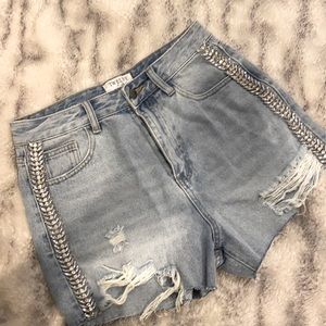 Twelve by Twelve studded shorts.